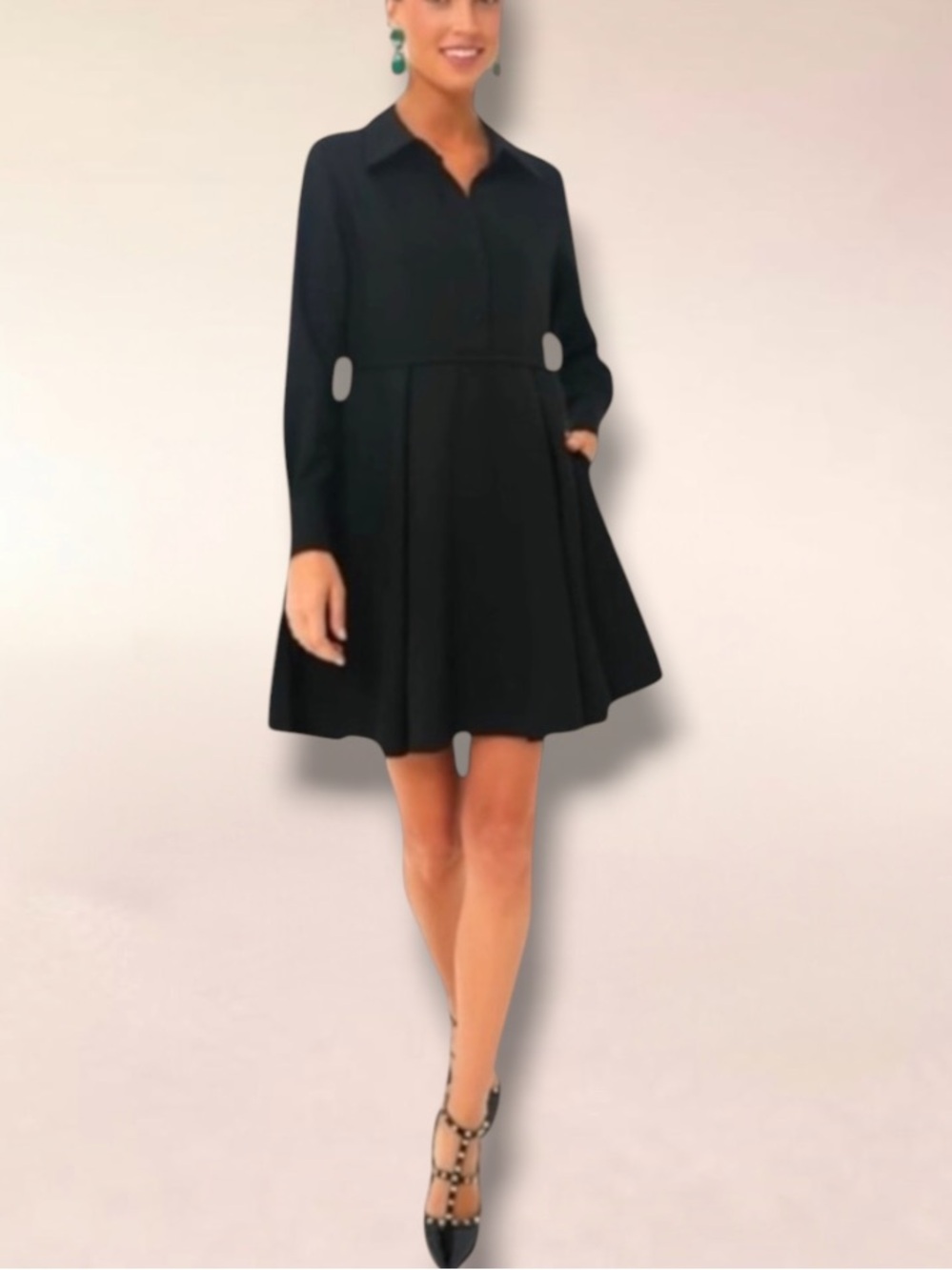 New! POMANDER PLACE NEW ANNALISE BLACK DRESS SIZE XXL